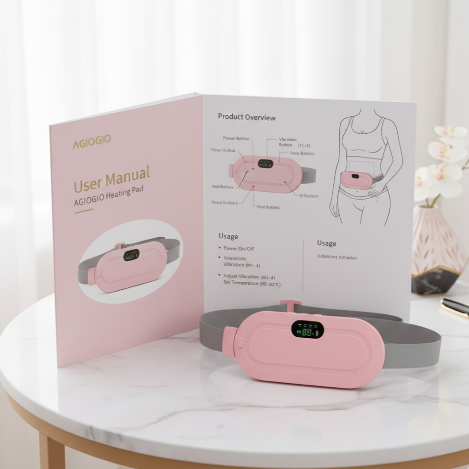 Portable Cordless Heating Pad for Menstrual Cramps Relief